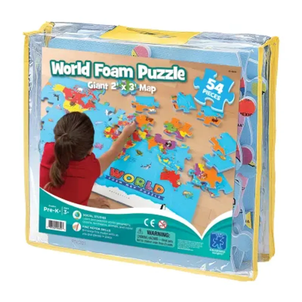 Educational Insights World Foam Map Puzzle