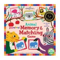 Eeboo Pre-School Animal Memory And Matching Game