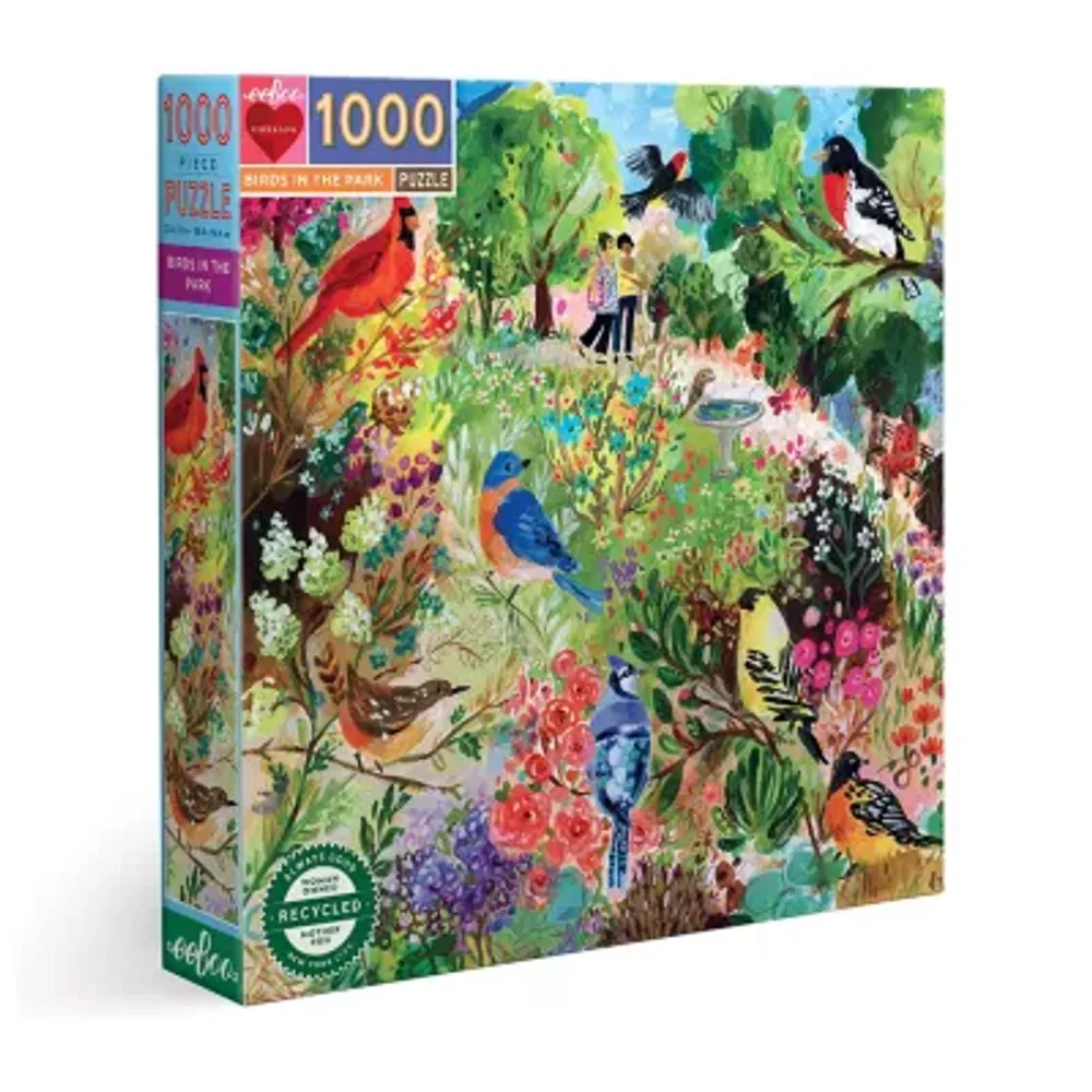 Songbirds Tree 1000 Piece Jigsaw Puzzle eeBoo Piece & Love -Bird Watch