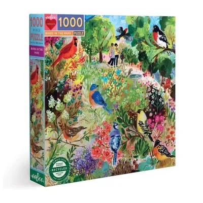Eeboo Piece And Love Birds In The Park 1000 Piece Adult Square Jigsaw Puzzle Puzzle