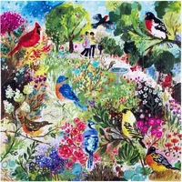 Eeboo Piece And Love Birds In The Park 1000 Piece Adult Square Jigsaw Puzzle Puzzle