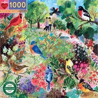 Eeboo Piece And Love Birds In The Park 1000 Piece Adult Square Jigsaw Puzzle Puzzle