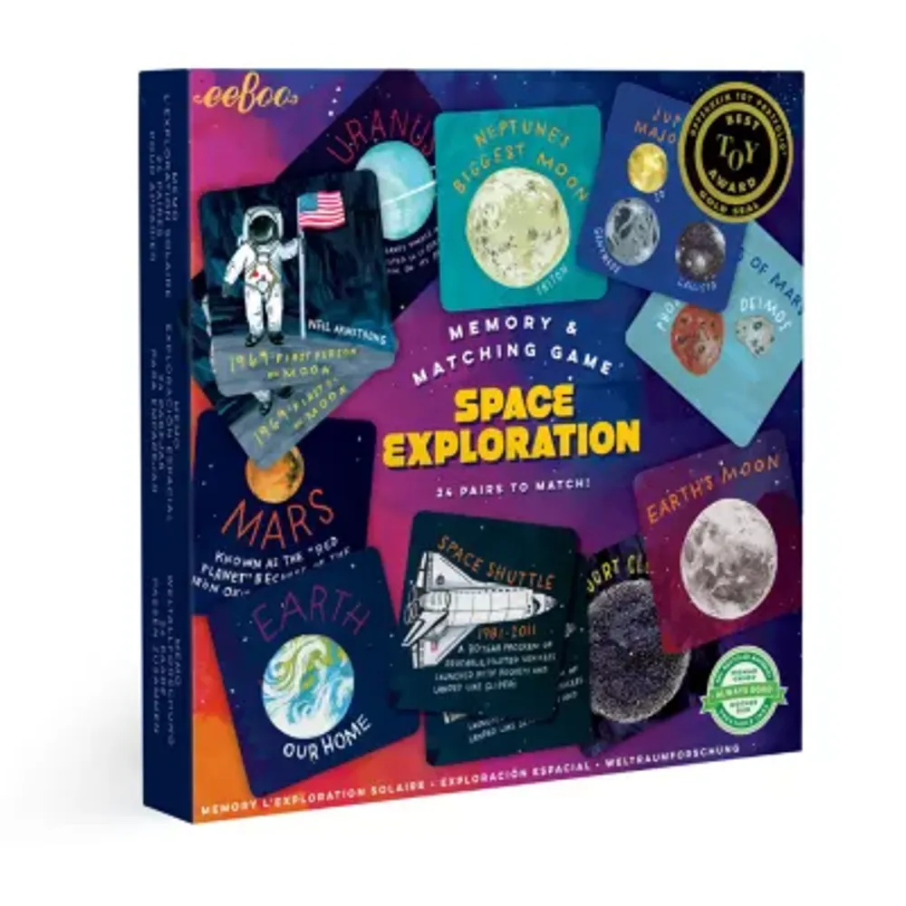 Eeboo Space Exploration Memory And Matching Game | Hamilton Place