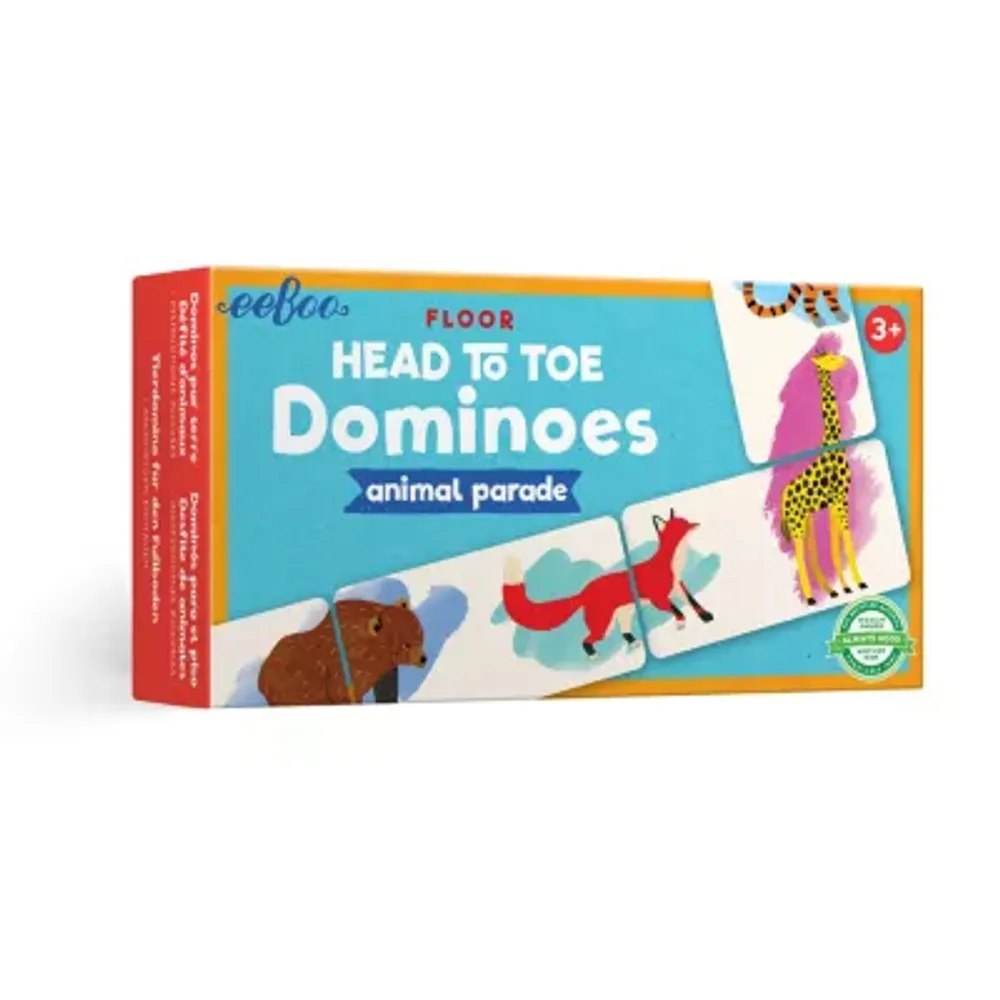 Eeboo Animal Parade Head To Toe Dominoes Dominoes