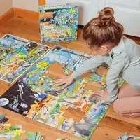 Eeboo Within The Biomes 48 Piece Giant Jigsaw Puzzle For Kids Puzzle