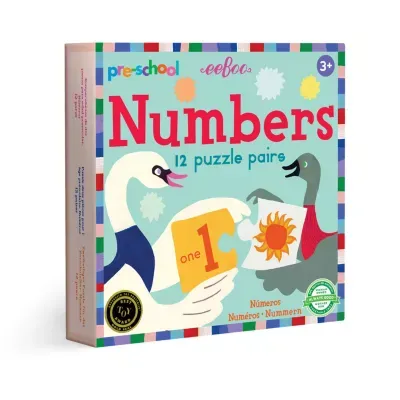 Eeboo Preschool Numbers Puzzle Pairs Puzzle