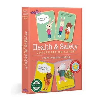 Eeboo Health & Safety Conversation Cards Discovery Toy