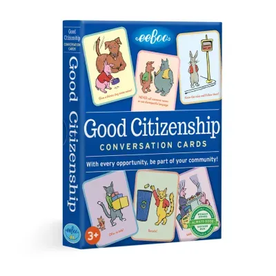 Eeboo Good Citizenship Conversation Flash Cards Discovery Toy