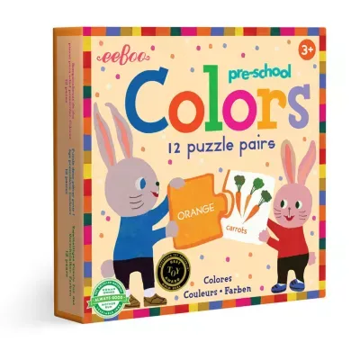 Eeboo Preschool Colors Puzzle Pairs Puzzle