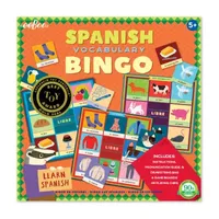 Eeboo Spanish Bingo Vocabulary Game Brain Game