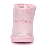 Olivia Miller Toddler Girls Bow Slipper Flat Heel Winter Boots