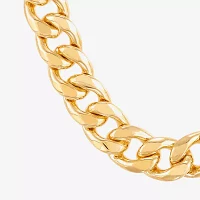 14K Gold 22 Inch Semisolid Curb Chain Necklace