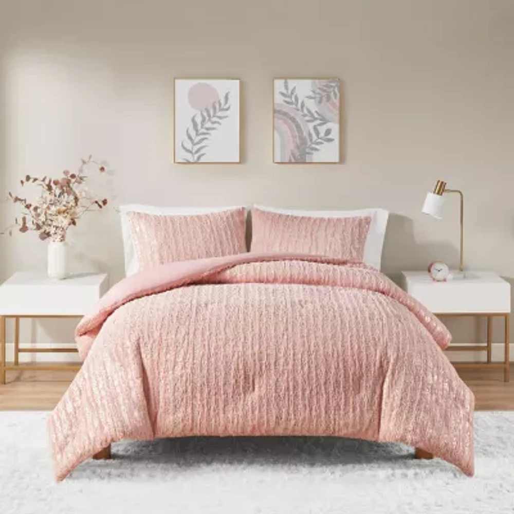 Intelligent Design Alaia Faux Fur Midweight Comforter Set