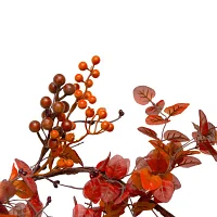 Northlight 5ft Berry And Leaves Fall Harvest Artificial Unlit Thanksgiving Garland