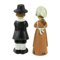 Northlight 9" Praying Pilgrim Children Fall Figures 2-pc. Christmas Tabletop Decor