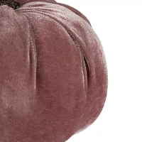 Northlight 6.25" Pink Velour Pumpkin Fall Harvest Christmas Tabletop Decor