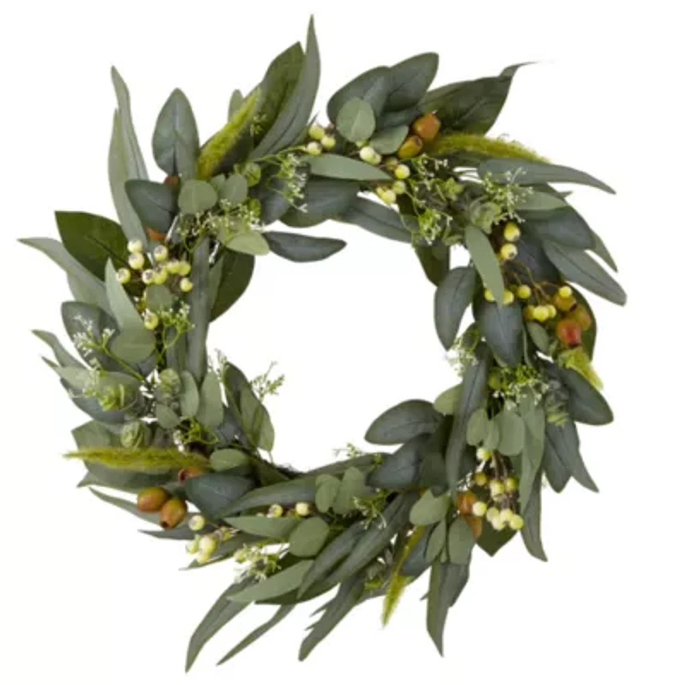 Linden Street Eucalyptus Berry Wreath