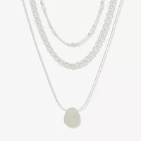 a.n.a Silver Tone 20 Inch Pendant Necklace