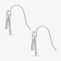 a.n.a Silver Tone Hammered Drop Earrings