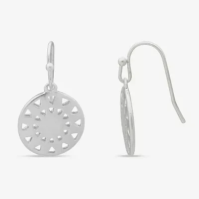 a.n.a Silver Tone Starburst Drop Earrings