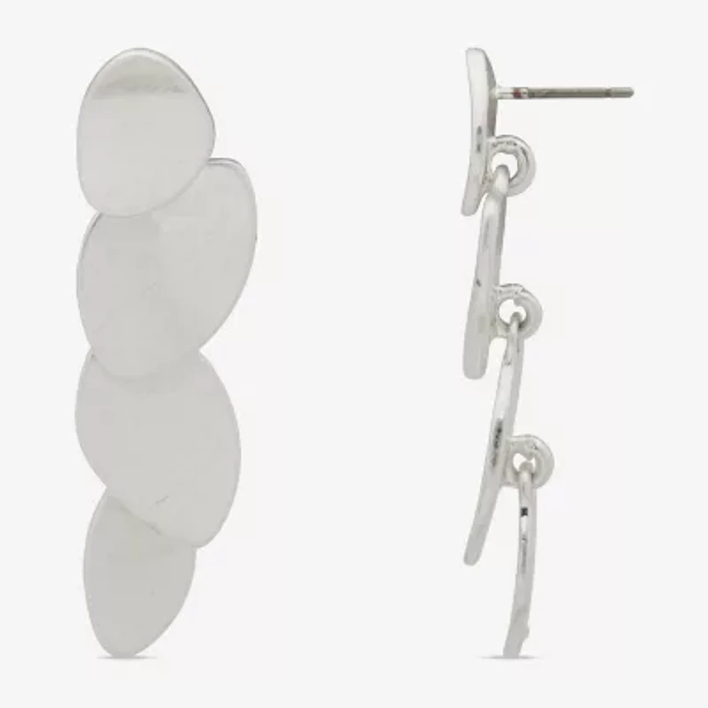 a.n.a Silver Tone Drop Earrings