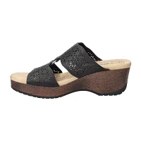 Easy Works By Street Womens Rin Wedge Sandals