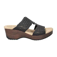 Easy Works By Street Womens Rin Wedge Sandals