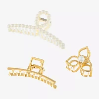 Bijoux Bar Gold Tone 3-pc. Claw Hair Clip
