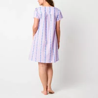 Adonna Womens Short Sleeve Scoop Neck Nightgown