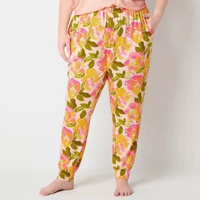 Sleep Chic Womens Plus Pajama Pants