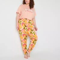Sleep Chic Womens Plus Pajama Pants