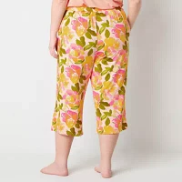 Sleep Chic Pajama Capri Pants Plus