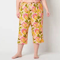 Sleep Chic Pajama Capri Pants Plus
