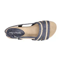 Easy Street Womens Mel Wedge Sandals