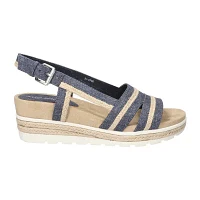 Easy Street Womens Mel Wedge Sandals