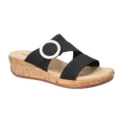 Easy Street Womens Mina Wedge Sandals