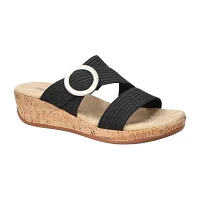 Easy Street Womens Mina Wedge Sandals