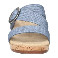 Easy Street Womens Mina Wedge Sandals
