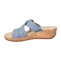 Easy Street Womens Mina Wedge Sandals