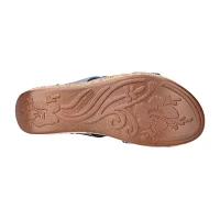 Easy Street Womens Mina Wedge Sandals