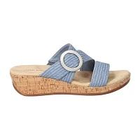 Easy Street Womens Mina Wedge Sandals