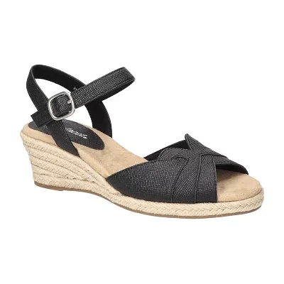 Easy Street Womens Miramar Wedge Sandals