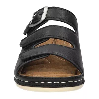 Easy Street Womens Pinterry Slide Sandals