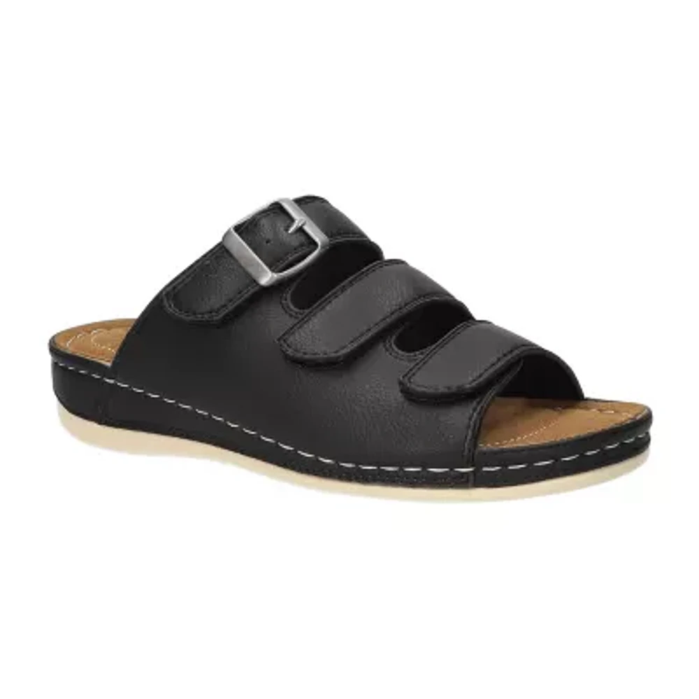 Easy Street Womens Pinterry Slide Sandals
