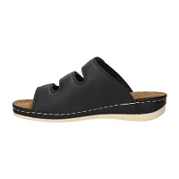 Easy Street Womens Pinterry Slide Sandals