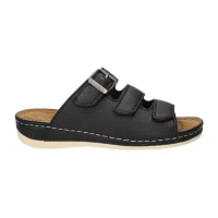 Easy Street Womens Pinterry Slide Sandals