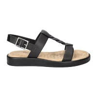 Easy Street Womens Tampa Adjustable Strap Flat Sandals