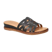 Easy Street Womens Edda Wedge Sandals