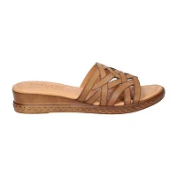 Easy Street Womens Edda Wedge Sandals