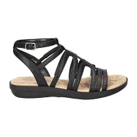 Easy Street Womens Daylily Adjustable Strap Flat Sandals